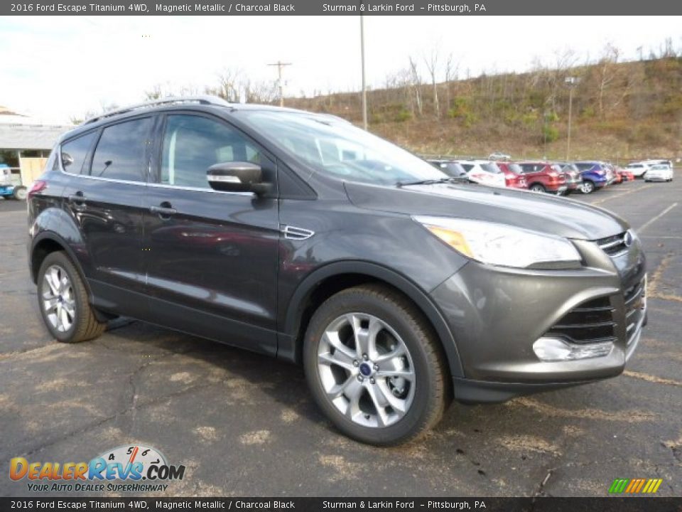 2016 Ford Escape Titanium 4WD Magnetic Metallic / Charcoal Black Photo #1