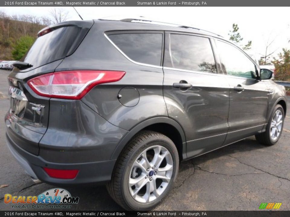 2016 Ford Escape Titanium 4WD Magnetic Metallic / Charcoal Black Photo #2