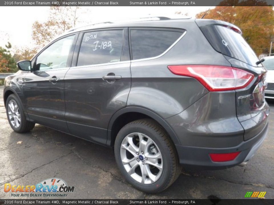 2016 Ford Escape Titanium 4WD Magnetic Metallic / Charcoal Black Photo #3