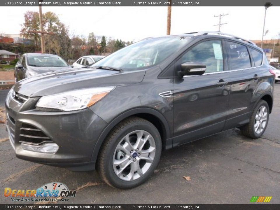 2016 Ford Escape Titanium 4WD Magnetic Metallic / Charcoal Black Photo #4