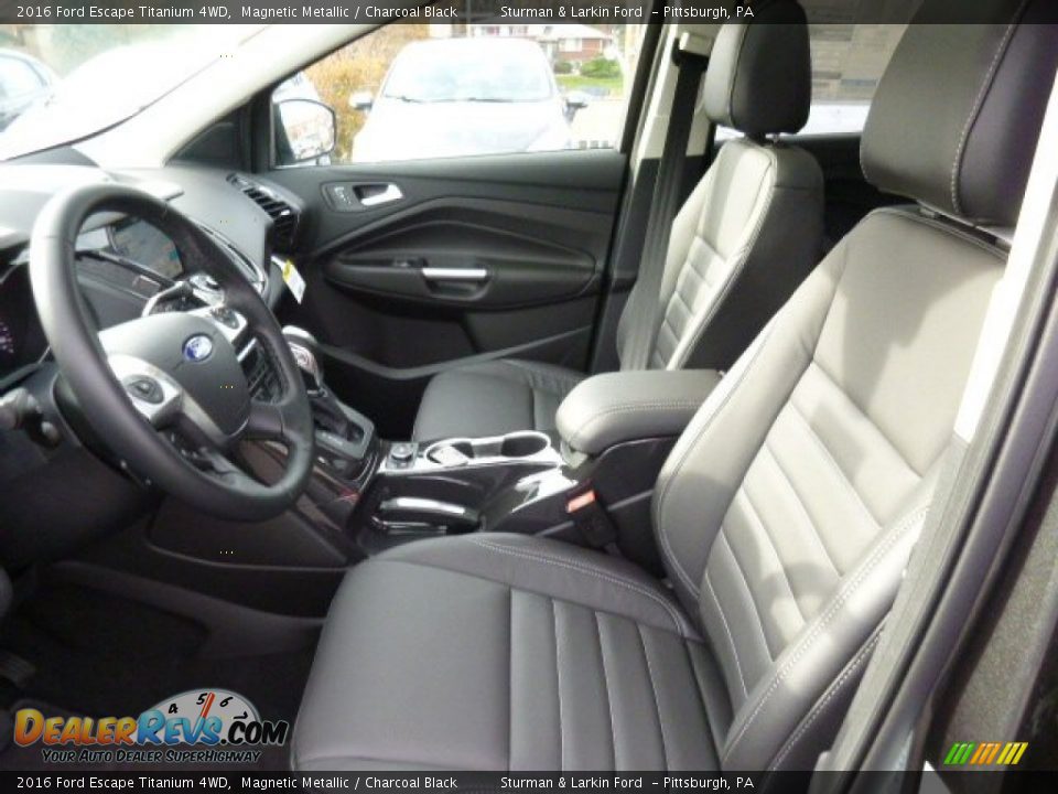 2016 Ford Escape Titanium 4WD Magnetic Metallic / Charcoal Black Photo #7