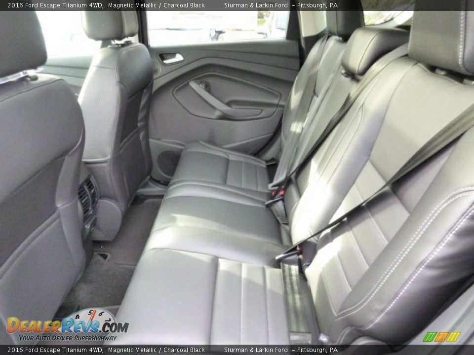 2016 Ford Escape Titanium 4WD Magnetic Metallic / Charcoal Black Photo #8