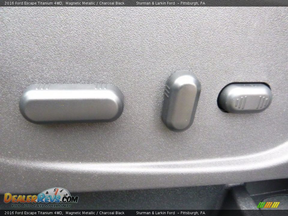 2016 Ford Escape Titanium 4WD Magnetic Metallic / Charcoal Black Photo #12