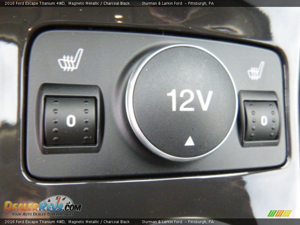 2016 Ford Escape Titanium 4WD Magnetic Metallic / Charcoal Black Photo #14