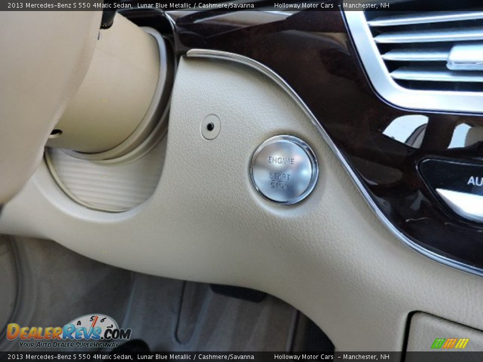 2013 Mercedes-Benz S 550 4Matic Sedan Lunar Blue Metallic / Cashmere/Savanna Photo #15