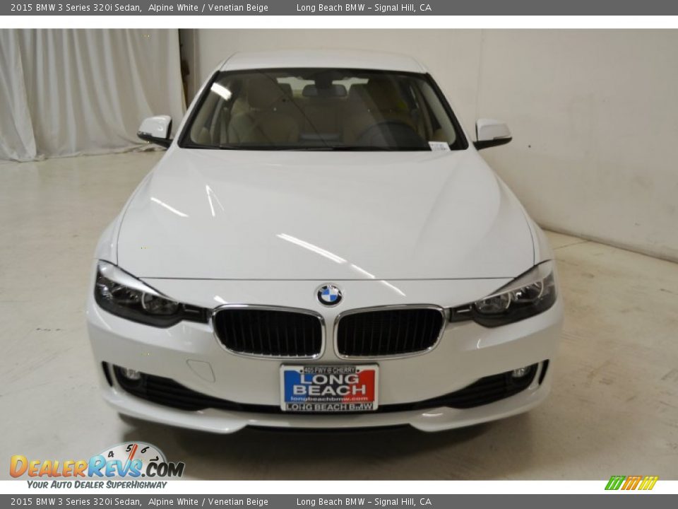 2015 BMW 3 Series 320i Sedan Alpine White / Venetian Beige Photo #4
