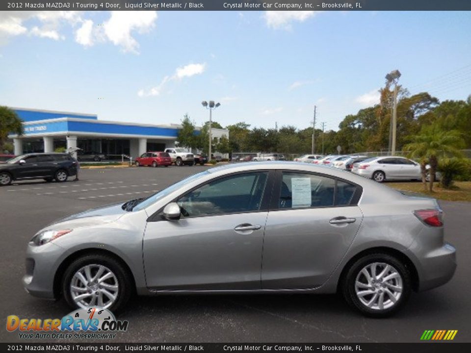 2012 Mazda MAZDA3 i Touring 4 Door Liquid Silver Metallic / Black Photo #2
