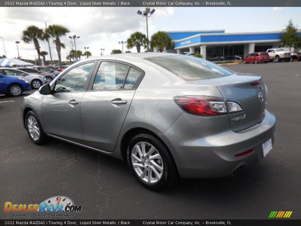 2012 Mazda MAZDA3 i Touring 4 Door Liquid Silver Metallic / Black Photo #3