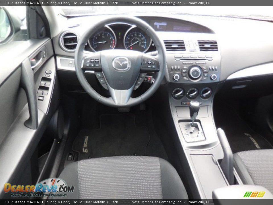 2012 Mazda MAZDA3 i Touring 4 Door Liquid Silver Metallic / Black Photo #6