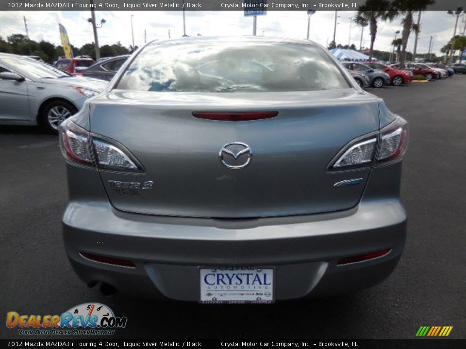 2012 Mazda MAZDA3 i Touring 4 Door Liquid Silver Metallic / Black Photo #7