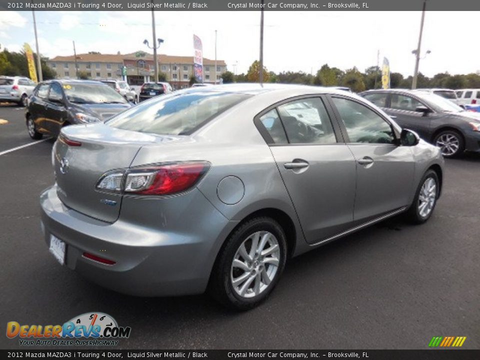 2012 Mazda MAZDA3 i Touring 4 Door Liquid Silver Metallic / Black Photo #8