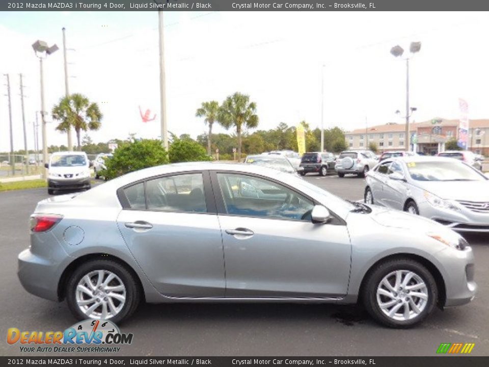 2012 Mazda MAZDA3 i Touring 4 Door Liquid Silver Metallic / Black Photo #9