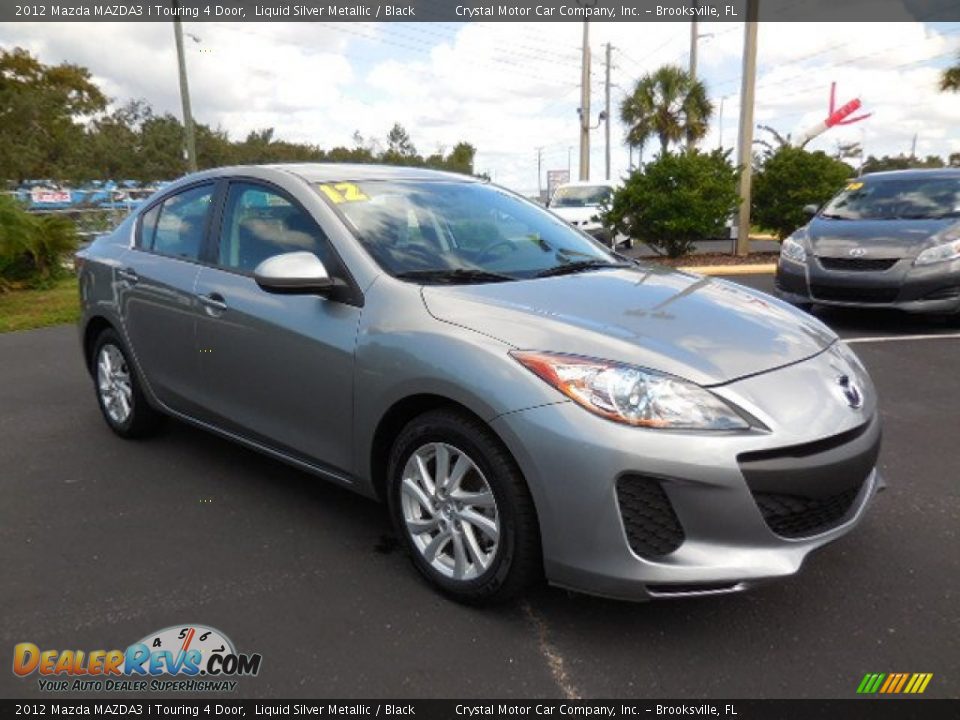 2012 Mazda MAZDA3 i Touring 4 Door Liquid Silver Metallic / Black Photo #10