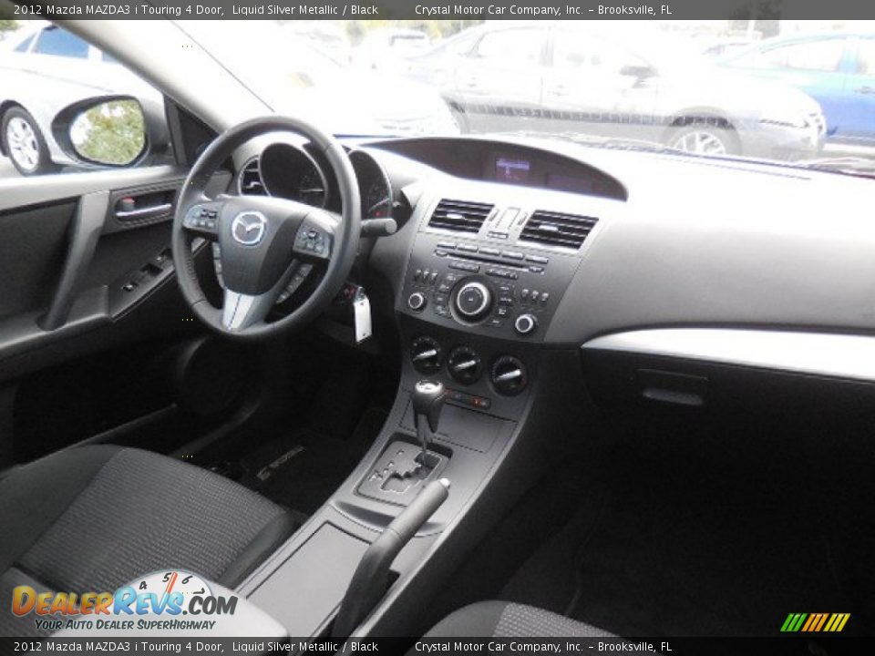 2012 Mazda MAZDA3 i Touring 4 Door Liquid Silver Metallic / Black Photo #11