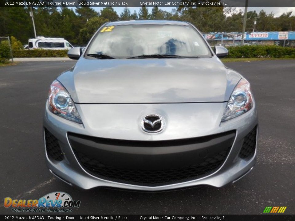 2012 Mazda MAZDA3 i Touring 4 Door Liquid Silver Metallic / Black Photo #13