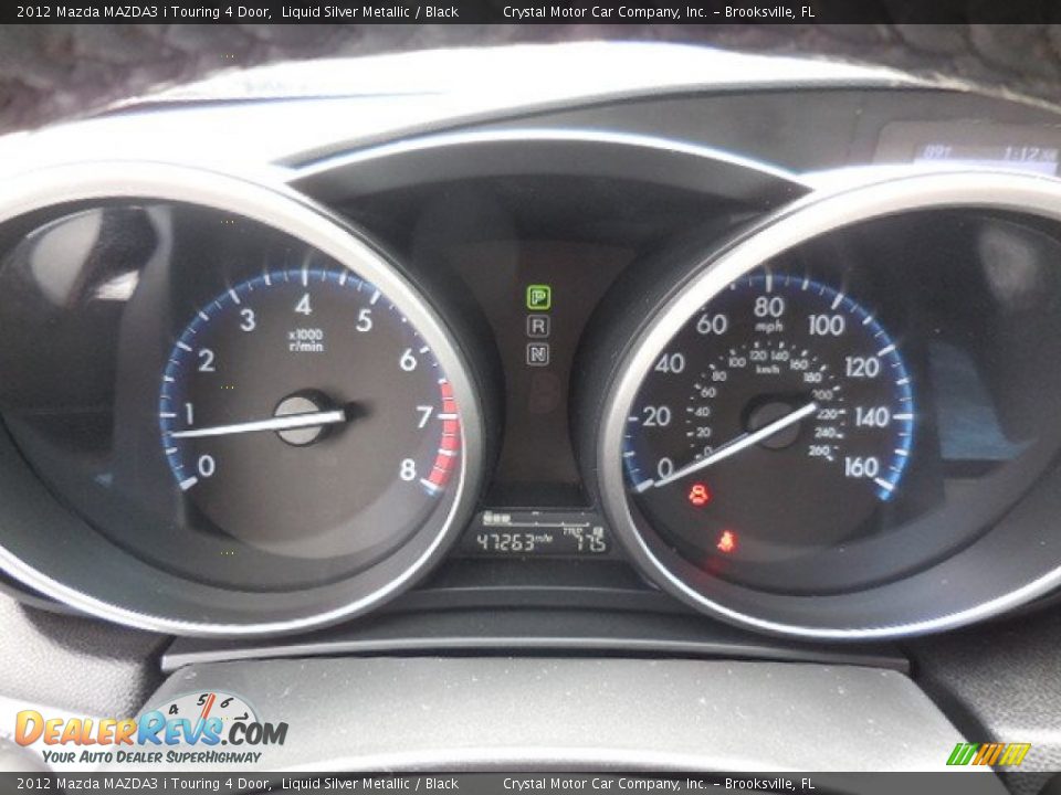 2012 Mazda MAZDA3 i Touring 4 Door Liquid Silver Metallic / Black Photo #18