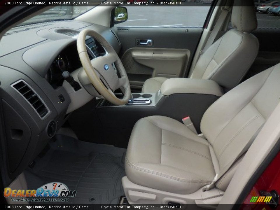 2008 Ford Edge Limited Redfire Metallic / Camel Photo #4