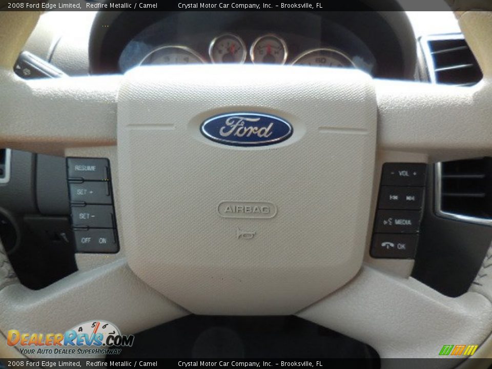 2008 Ford Edge Limited Redfire Metallic / Camel Photo #22