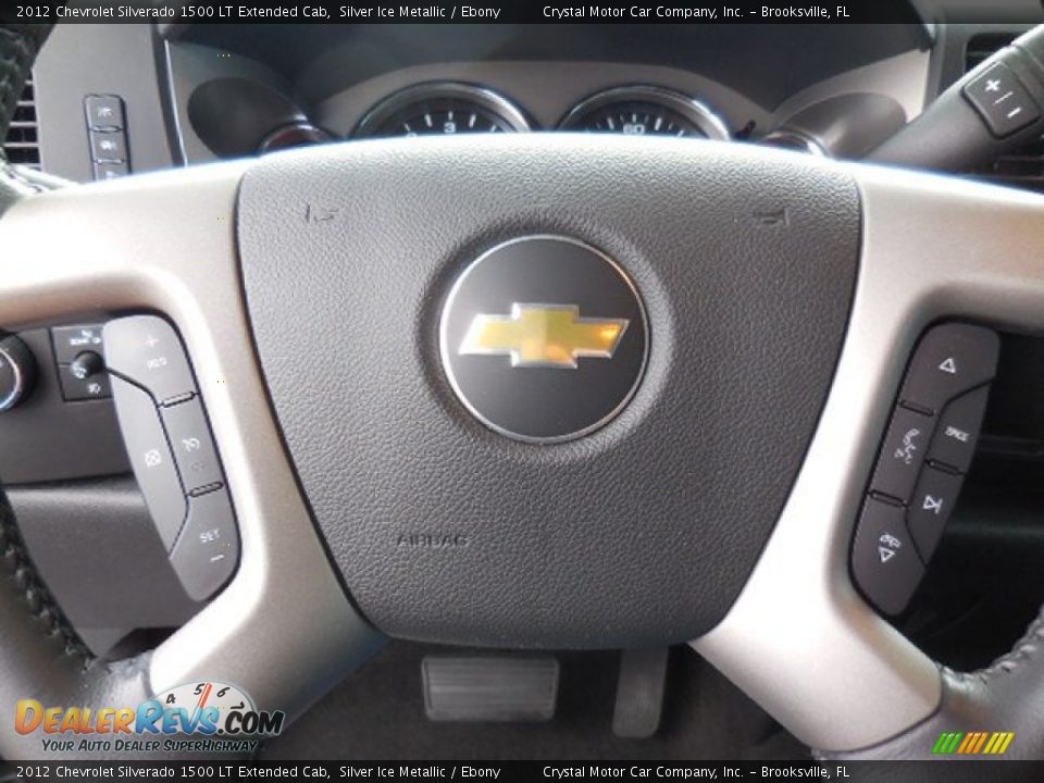2012 Chevrolet Silverado 1500 LT Extended Cab Silver Ice Metallic / Ebony Photo #21