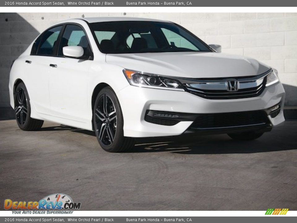 2016 Honda Accord Sport Sedan White Orchid Pearl / Black Photo #1