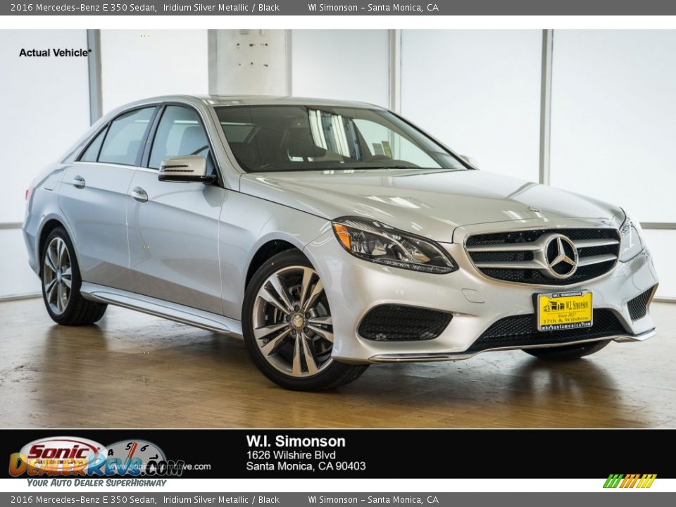 2016 Mercedes-Benz E 350 Sedan Iridium Silver Metallic / Black Photo #1