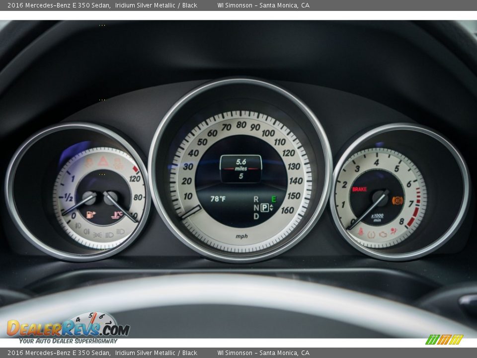 2016 Mercedes-Benz E 350 Sedan Iridium Silver Metallic / Black Photo #7