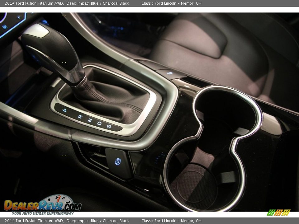 2014 Ford Fusion Titanium AWD Deep Impact Blue / Charcoal Black Photo #12