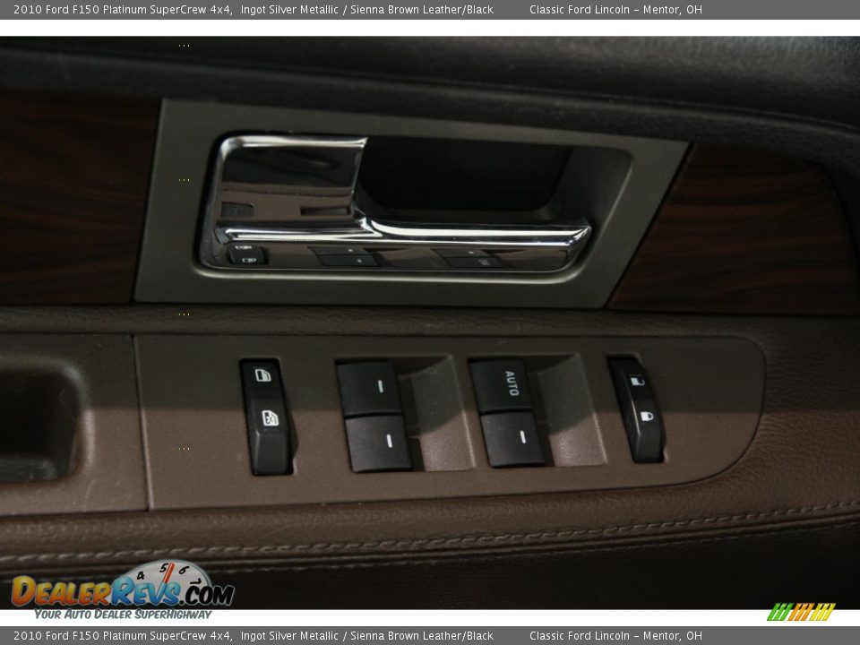 2010 Ford F150 Platinum SuperCrew 4x4 Ingot Silver Metallic / Sienna Brown Leather/Black Photo #6