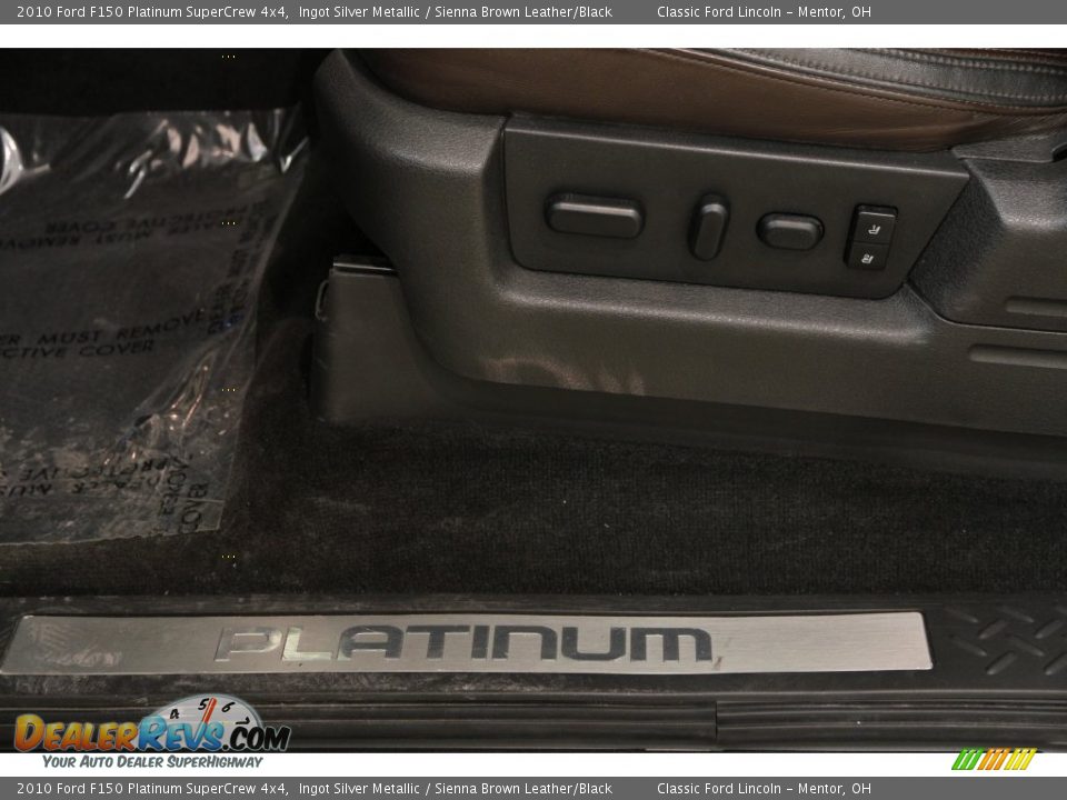 2010 Ford F150 Platinum SuperCrew 4x4 Ingot Silver Metallic / Sienna Brown Leather/Black Photo #7