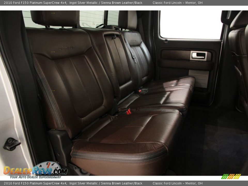 2010 Ford F150 Platinum SuperCrew 4x4 Ingot Silver Metallic / Sienna Brown Leather/Black Photo #20