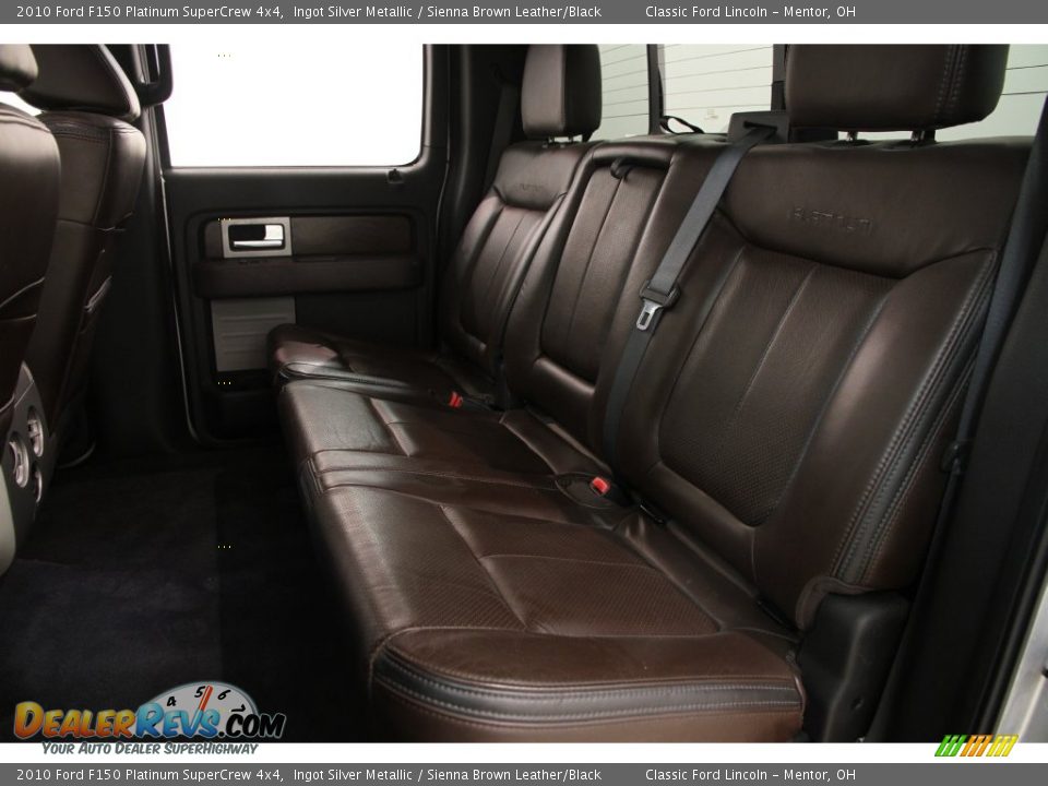 2010 Ford F150 Platinum SuperCrew 4x4 Ingot Silver Metallic / Sienna Brown Leather/Black Photo #21