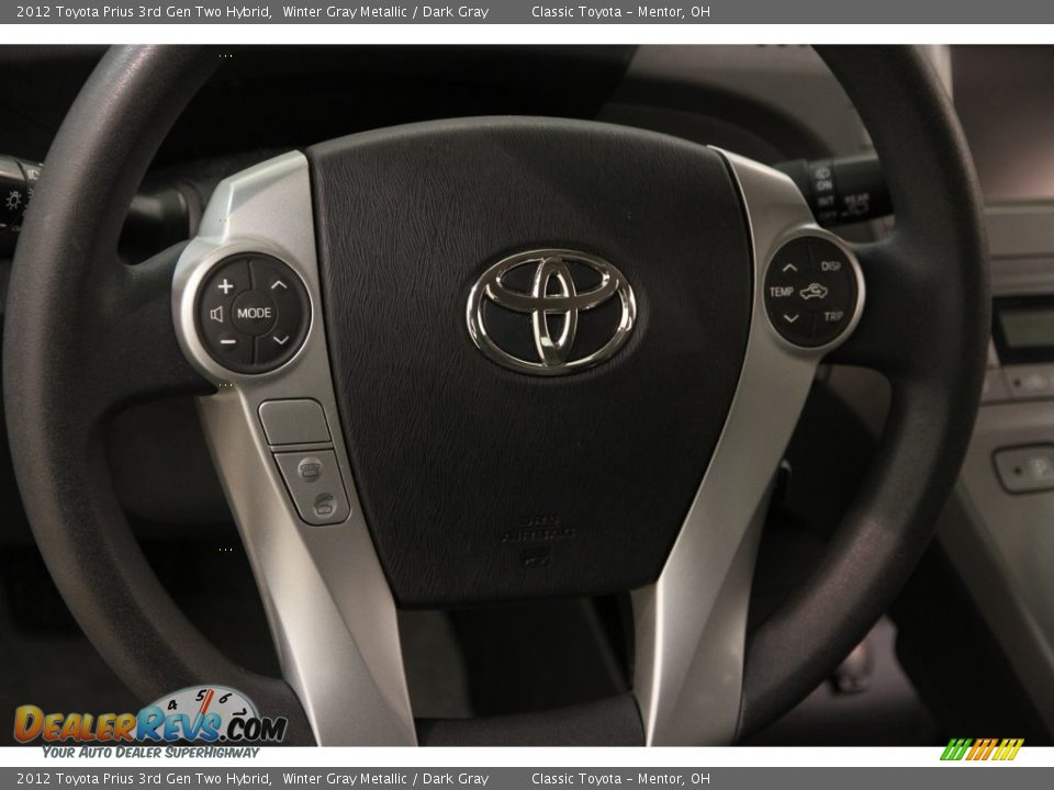 2012 Toyota Prius 3rd Gen Two Hybrid Winter Gray Metallic / Dark Gray Photo #6