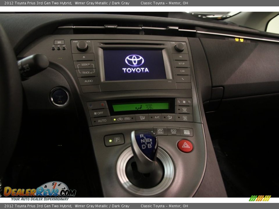 2012 Toyota Prius 3rd Gen Two Hybrid Winter Gray Metallic / Dark Gray Photo #8
