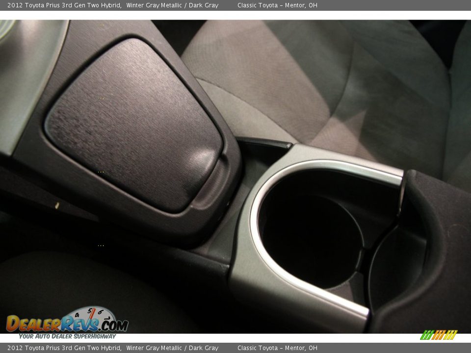 2012 Toyota Prius 3rd Gen Two Hybrid Winter Gray Metallic / Dark Gray Photo #12