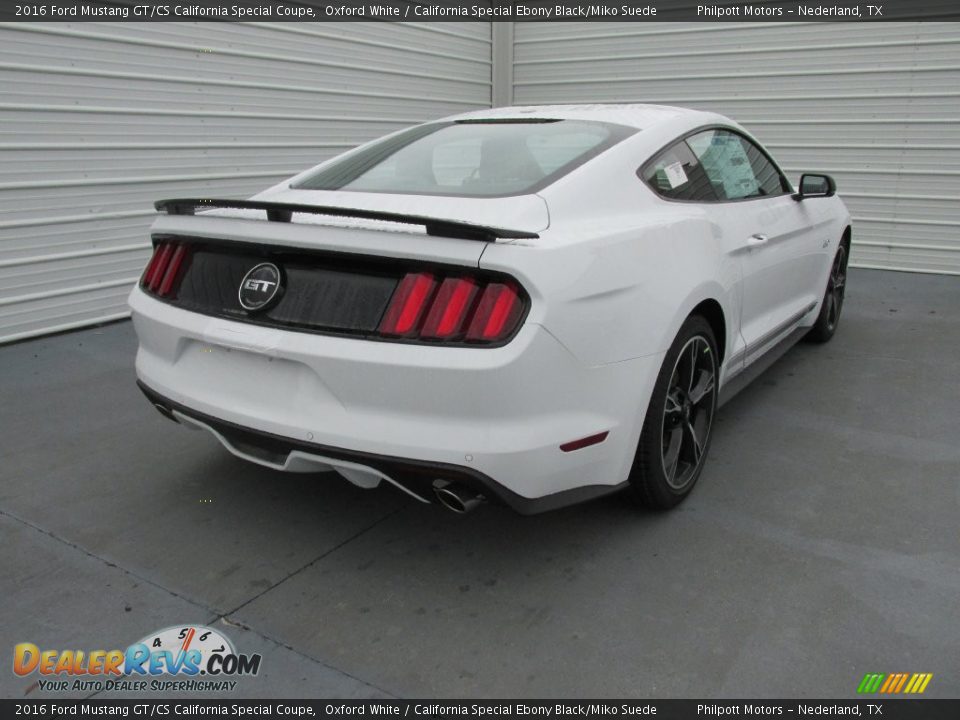 2016 Ford Mustang GT/CS California Special Coupe Oxford White / California Special Ebony Black/Miko Suede Photo #4