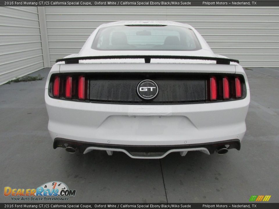 2016 Ford Mustang GT/CS California Special Coupe Oxford White / California Special Ebony Black/Miko Suede Photo #5