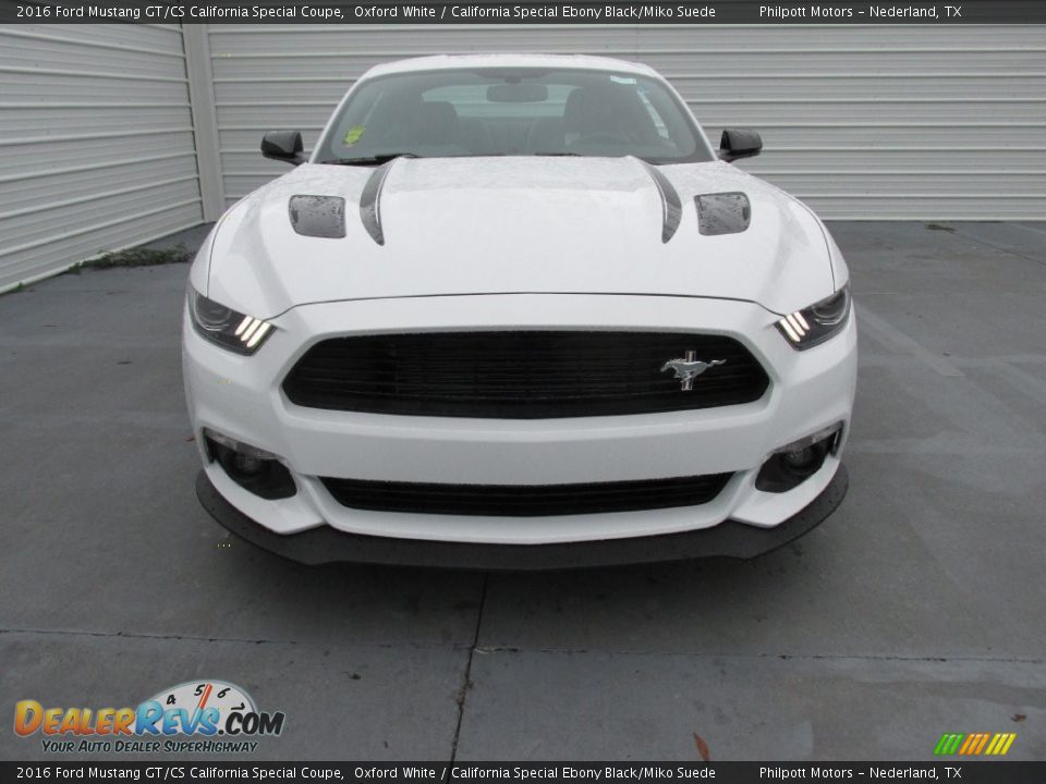 2016 Ford Mustang GT/CS California Special Coupe Oxford White / California Special Ebony Black/Miko Suede Photo #8