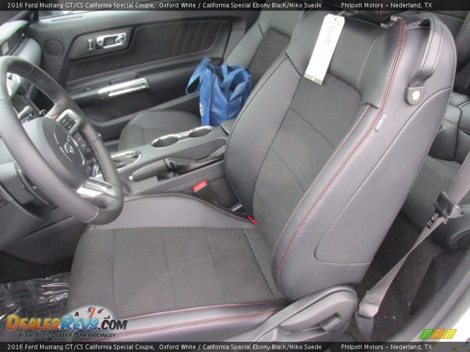 Front Seat of 2016 Ford Mustang GT/CS California Special Coupe Photo #20