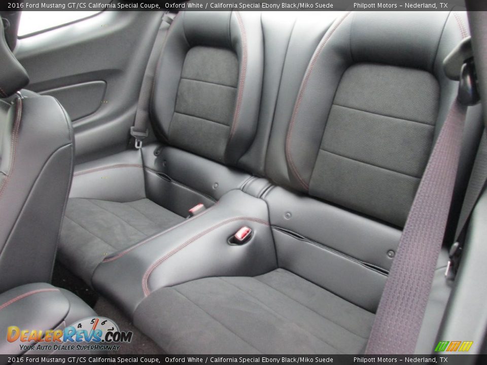 Rear Seat of 2016 Ford Mustang GT/CS California Special Coupe Photo #22