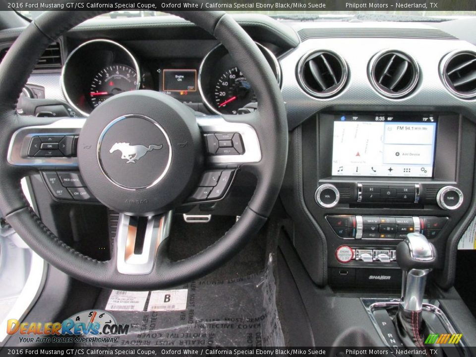 2016 Ford Mustang GT/CS California Special Coupe Oxford White / California Special Ebony Black/Miko Suede Photo #23