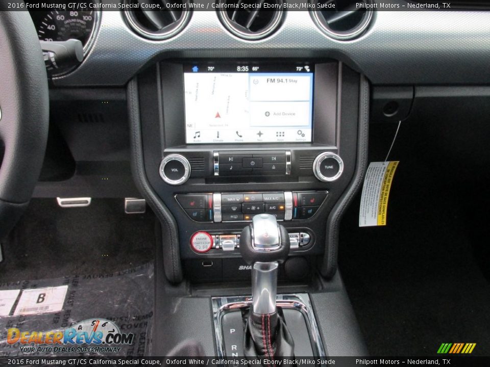 2016 Ford Mustang GT/CS California Special Coupe Oxford White / California Special Ebony Black/Miko Suede Photo #24