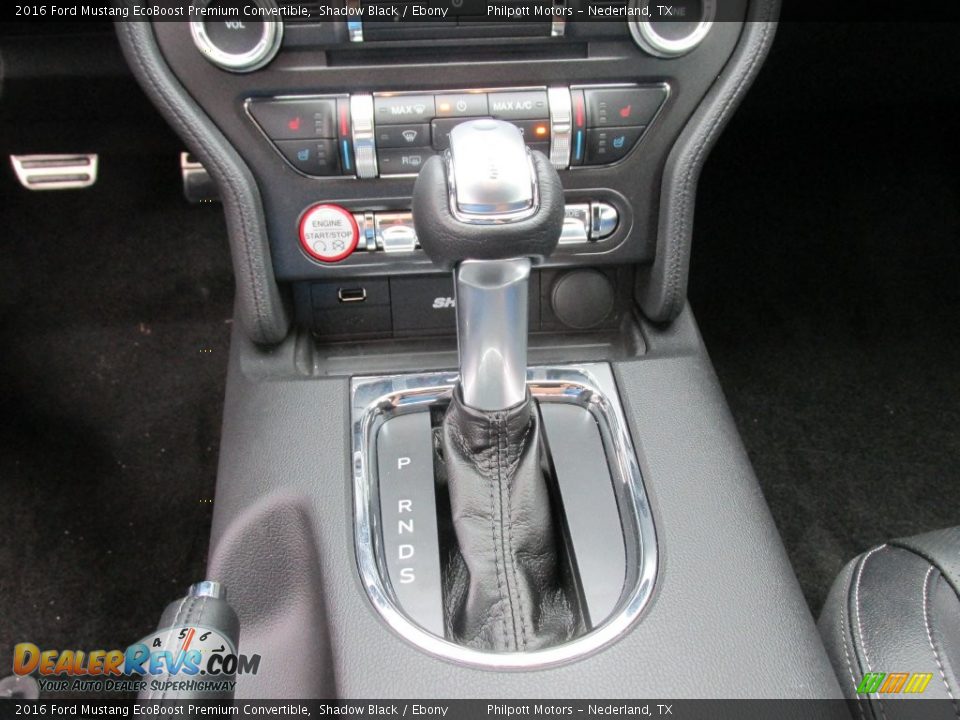 2016 Ford Mustang EcoBoost Premium Convertible Shifter Photo #26