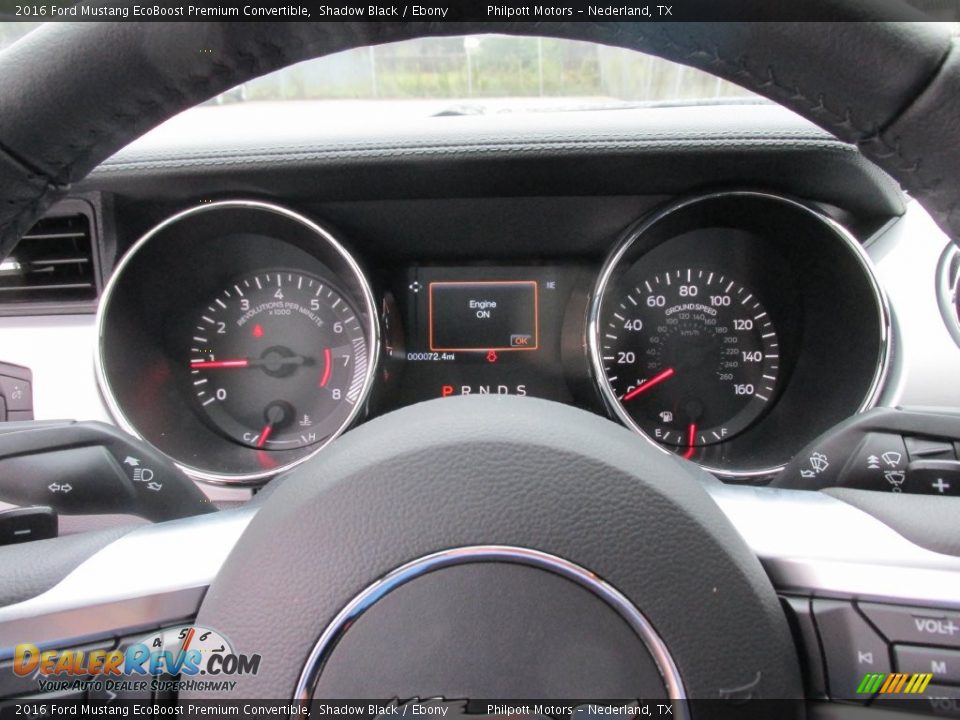 2016 Ford Mustang EcoBoost Premium Convertible Gauges Photo #28