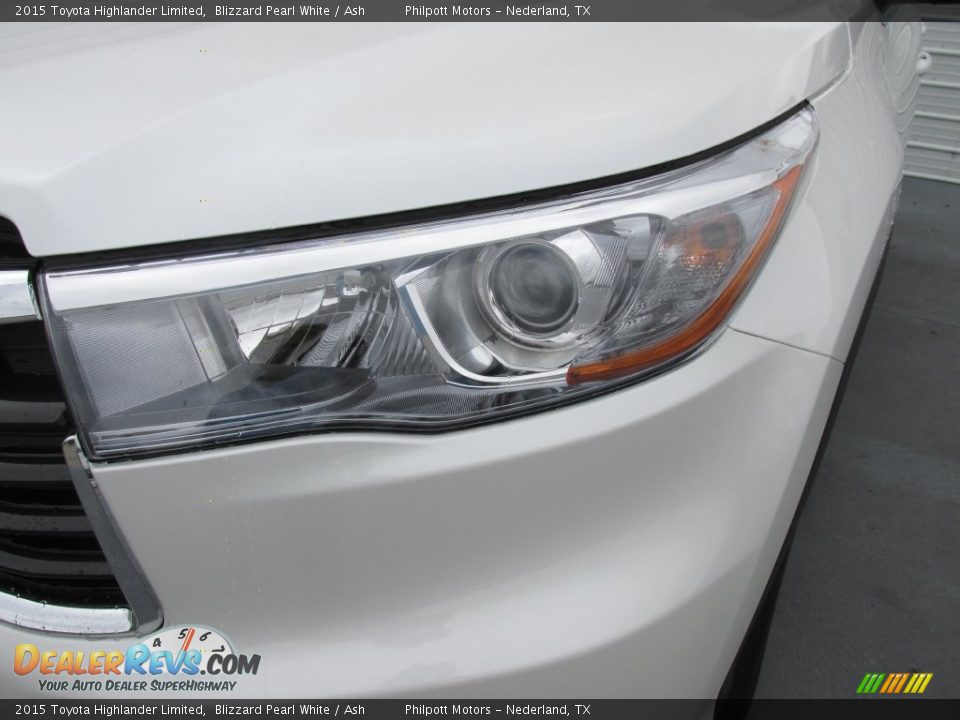 2015 Toyota Highlander Limited Blizzard Pearl White / Ash Photo #9