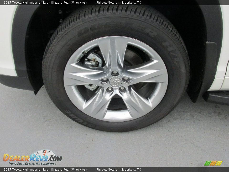 2015 Toyota Highlander Limited Blizzard Pearl White / Ash Photo #11