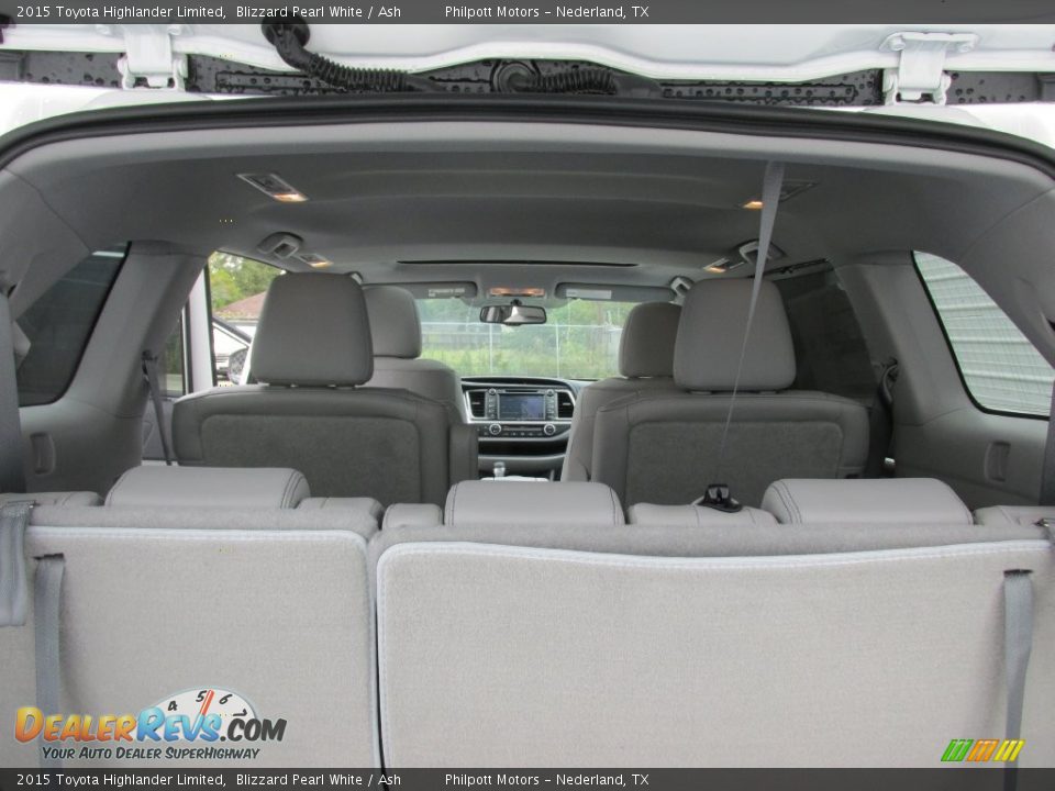 2015 Toyota Highlander Limited Blizzard Pearl White / Ash Photo #16