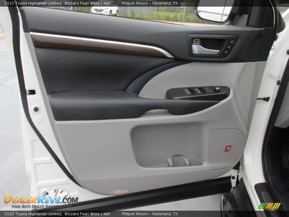 2015 Toyota Highlander Limited Blizzard Pearl White / Ash Photo #20