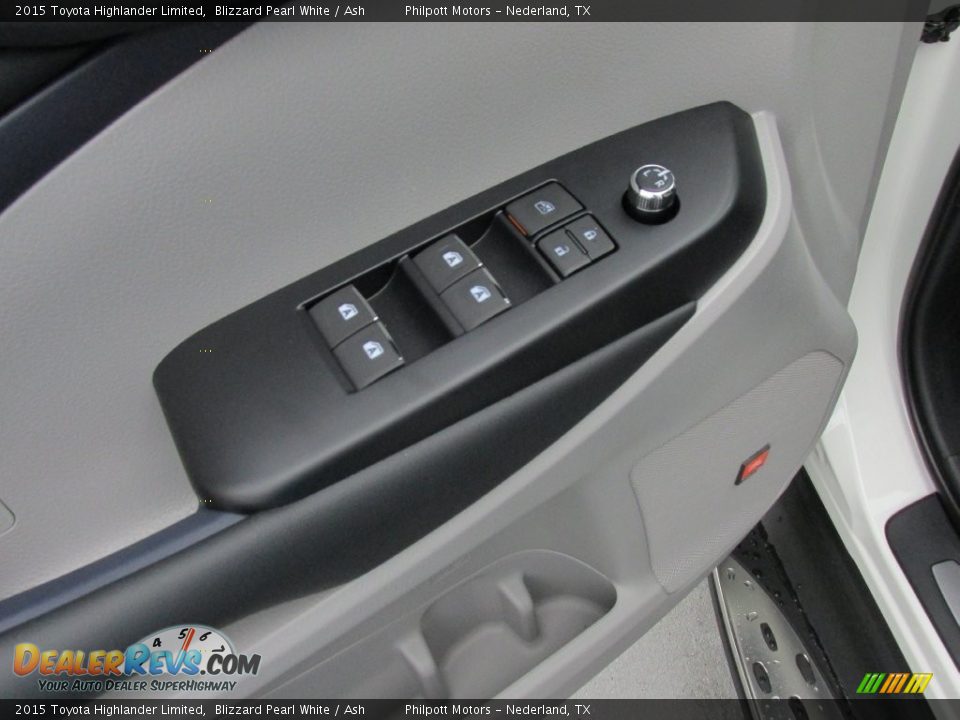 2015 Toyota Highlander Limited Blizzard Pearl White / Ash Photo #21