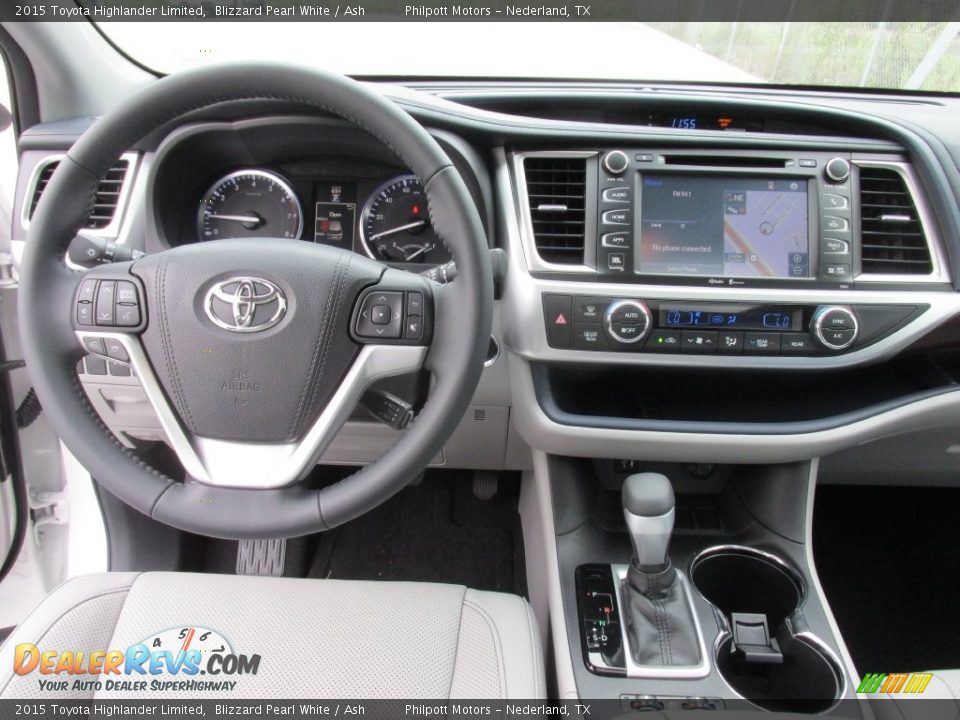 2015 Toyota Highlander Limited Blizzard Pearl White / Ash Photo #25