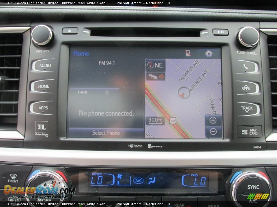 2015 Toyota Highlander Limited Blizzard Pearl White / Ash Photo #27